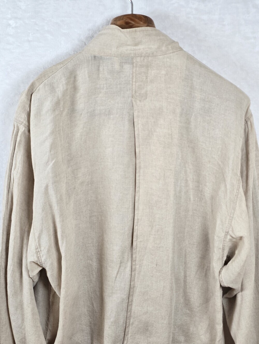 Vintage Roger Forsythe 100% Linen Bomber Lightweight Full Zip Jacket Sz.S - Picture 6 of 13